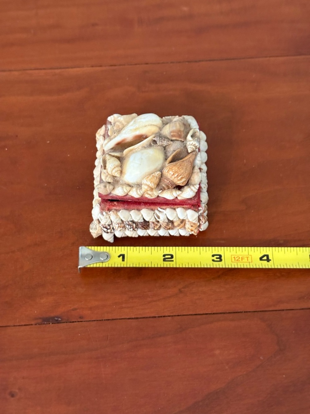 Seashell Trinket Box Coastal Beach Decor Vintage Shell Jewelry Box - Picture 7 of 7